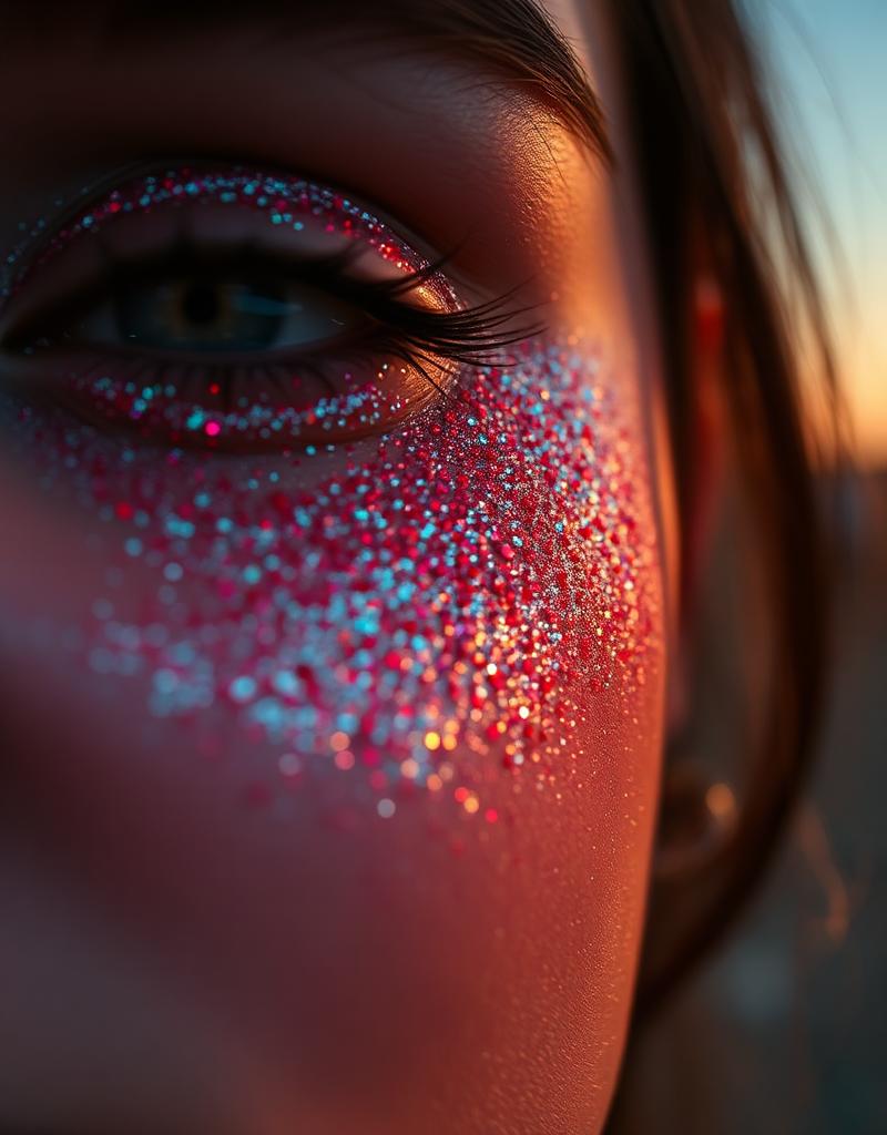 Festivals face glitter