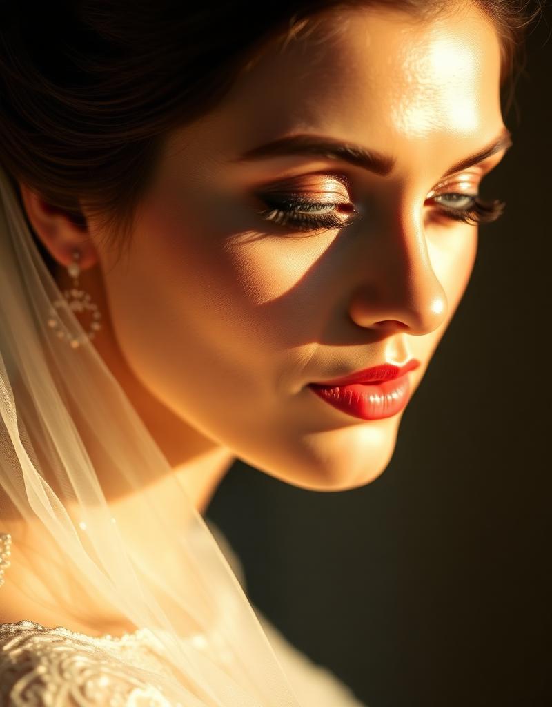 Weddings face glitter